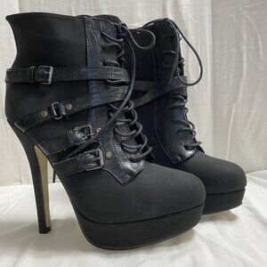 Platform High Heeled Booties